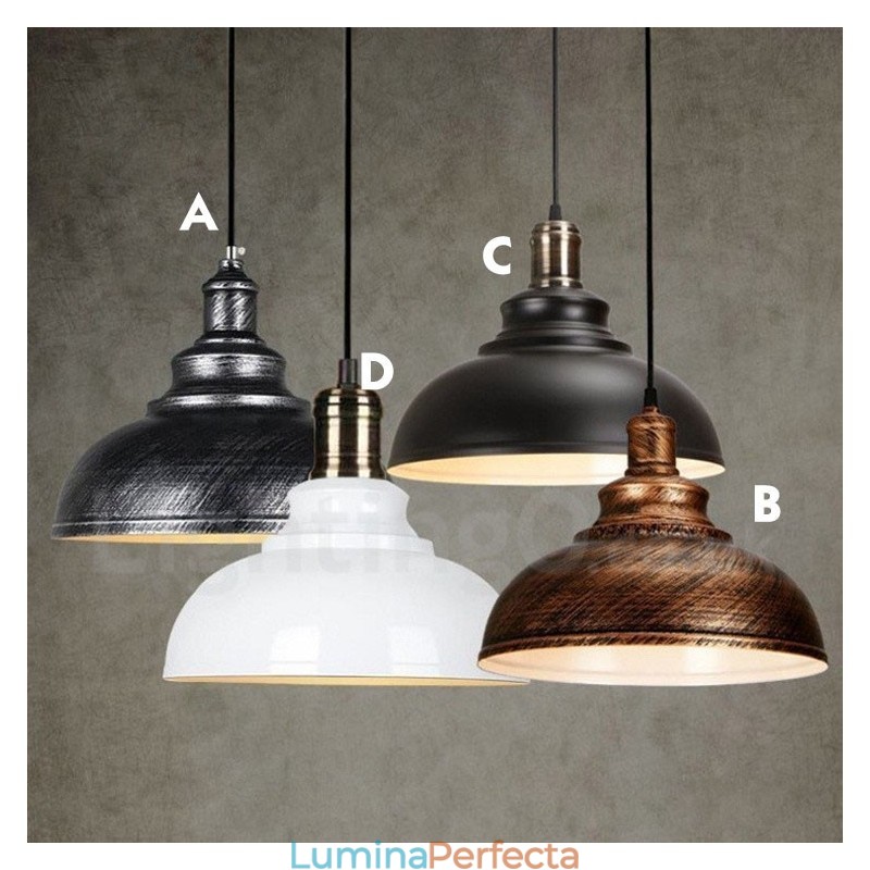 Lampă suspendată modernă, contemporană, cu 1 lumină, din aliaj de aluminiu, cu abajur din aliaj de aluminiu