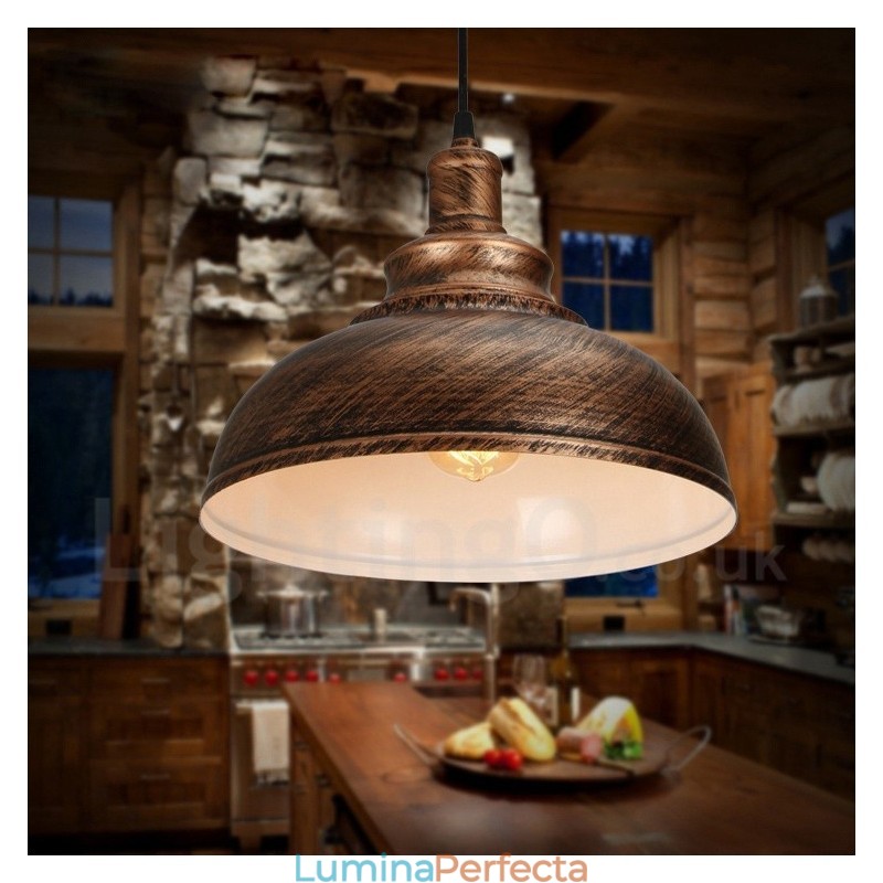 Lampă suspendată modernă, contemporană, cu 1 lumină, din aliaj de aluminiu, cu abajur din aliaj de aluminiu