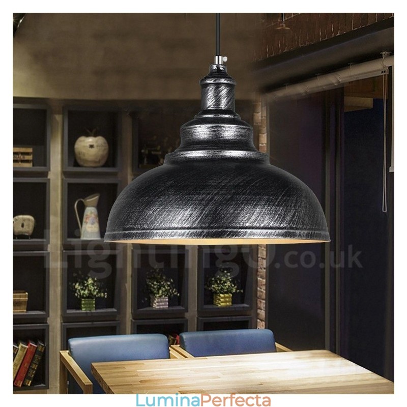 Lampă suspendată modernă, contemporană, cu 1 lumină, din aliaj de aluminiu, cu abajur din aliaj de aluminiu