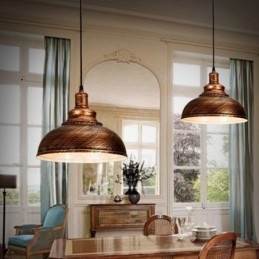 Lampă suspendată modernă, contemporană, cu 1 lumină, din aliaj de aluminiu, cu abajur din aliaj de aluminiu