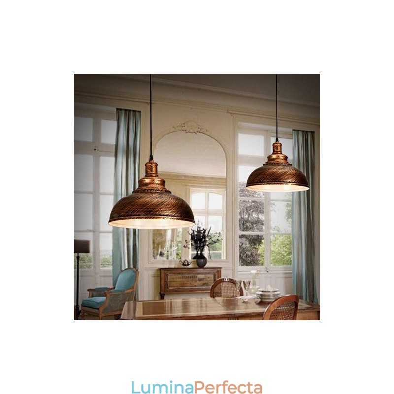Lampă suspendată modernă, contemporană, cu 1 lumină, din aliaj de aluminiu, cu abajur din aliaj de aluminiu