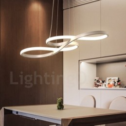 Lampă suspendată modernă, ușoară, din aliaj de aluminiu, cu abajur acrilic