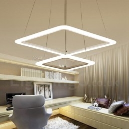 Lampă suspendată modernă și contemporană, din aliaj de aluminiu, cu abajur din acril