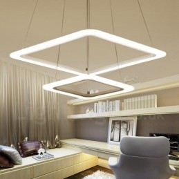 Lampă suspendată modernă și contemporană, din aliaj de aluminiu, cu abajur din acril