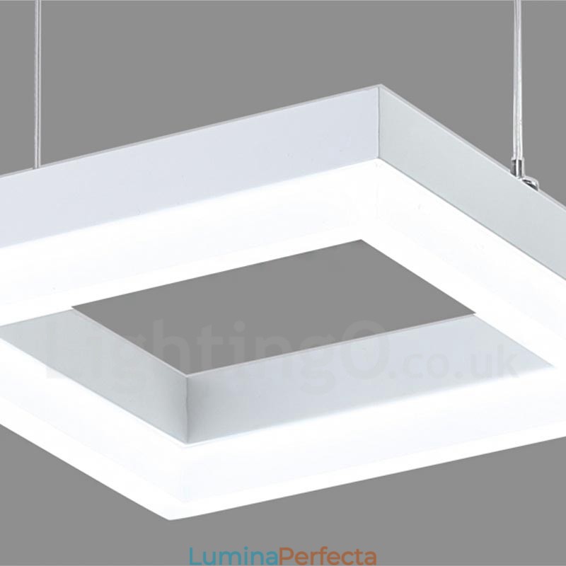 Lampă suspendată modernă, contemporană, cu 3 lumini, din aliaj de aluminiu, cu abajur acrilic