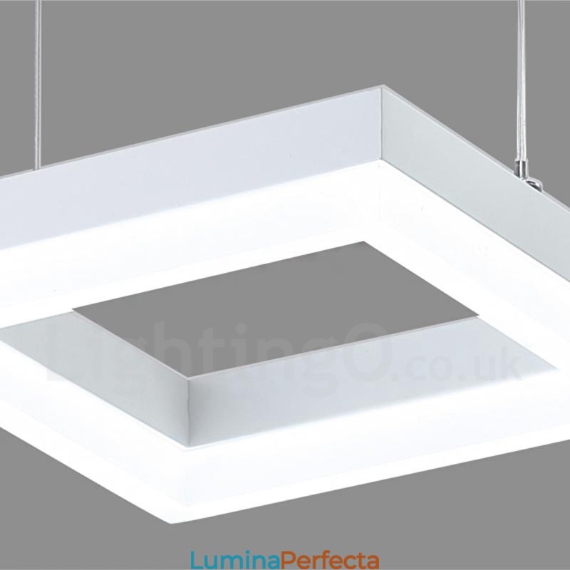 Lampă suspendată modernă, contemporană, cu 6 lumini, din aliaj de aluminiu, cu abajur acrilic