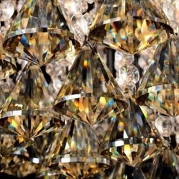 Plafoniere moderne și contemporane cu 6 lumini cu abajur de cristal