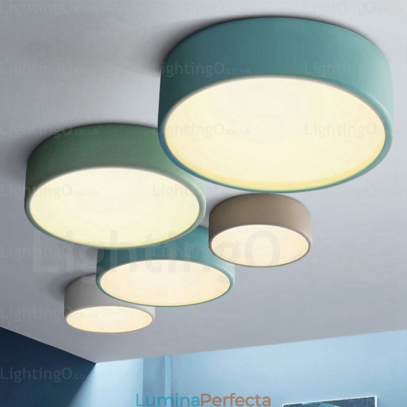 Plafoniere nordice cu 1 lumină, cu abajur acrilic
