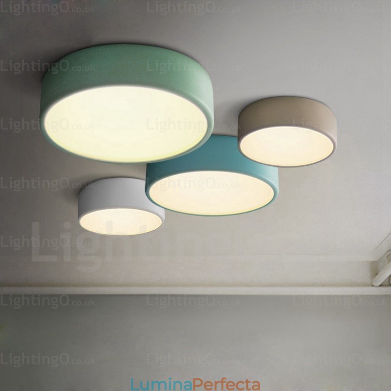 Plafoniere nordice cu 1 lumină, cu abajur acrilic