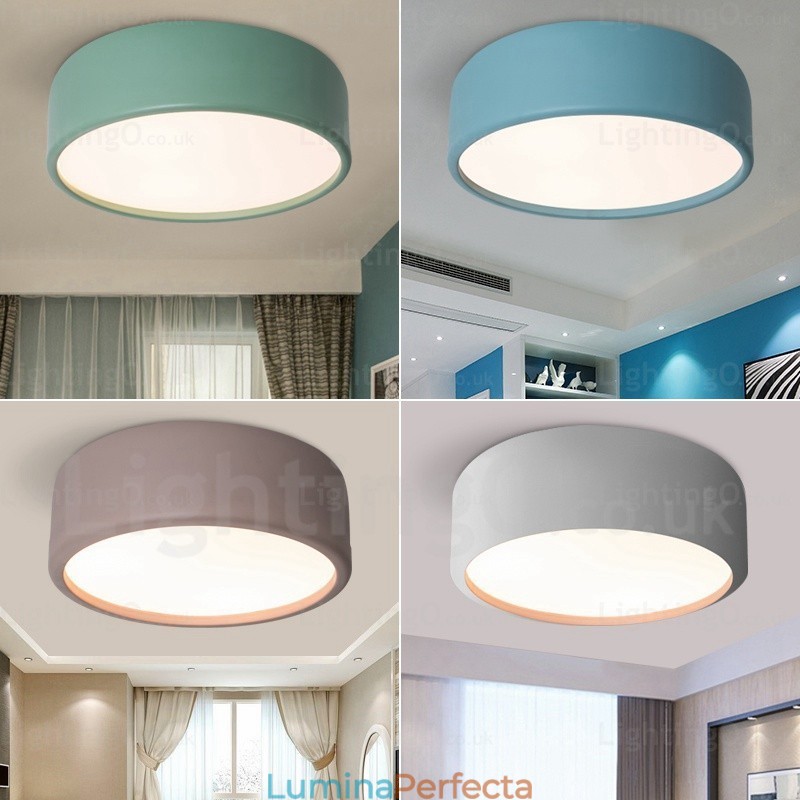 Plafoniere nordice cu 1 lumină, cu abajur acrilic