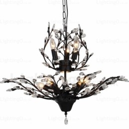Candelabru rustic rustic cu 8 lumini