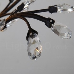 Candelabru rustic rustic cu 8 lumini
