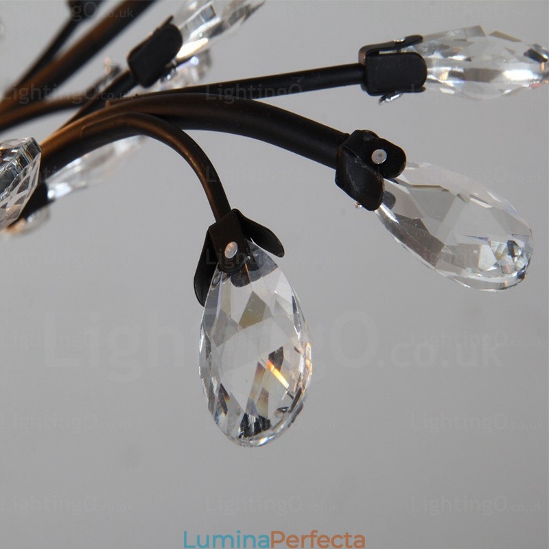 Candelabru rustic rustic cu 8 lumini
