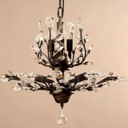 Candelabru rustic rustic cu 8 lumini
