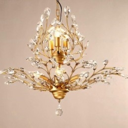 Candelabru rustic rustic cu 8 lumini