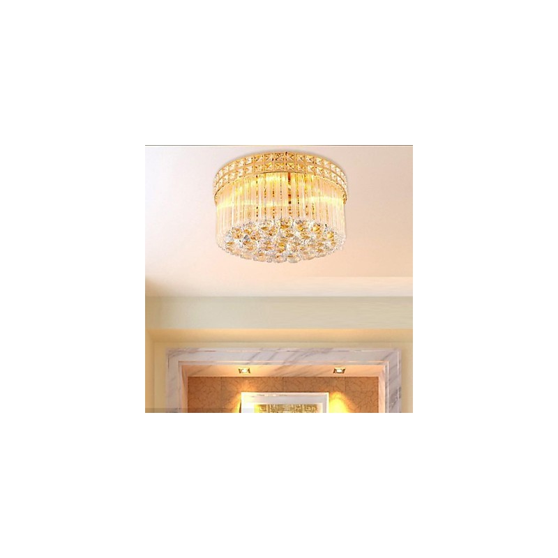 Candelabru de lux modern Cristal Absorb Dom Light Diametru 35CM Conține 3 becuri