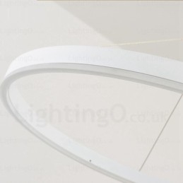 Lampă suspendată modernă contemporană cu 1 lumină, cu abajur acrilic