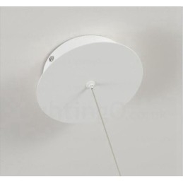 Lampă suspendată modernă contemporană cu 1 lumină, cu abajur acrilic