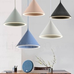 Lampă de suspendare nordică modernă, contemporană, cu 1 lumină, cu abajur acrilic