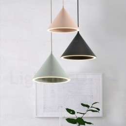 Lampă de suspendare nordică modernă, contemporană, cu 1 lumină, cu abajur acrilic