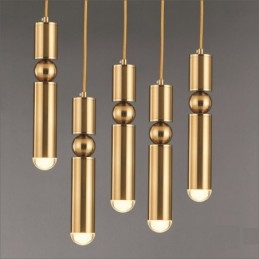 Lampă suspendată modernă contemporană cu 1 lumină, cu abajur acrilic