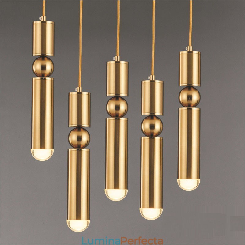 Lampă suspendată modernă contemporană cu 1 lumină, cu abajur acrilic