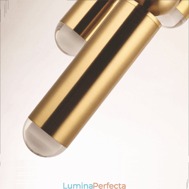 Lampă suspendată modernă contemporană cu 1 lumină, cu abajur acrilic