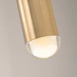 Lampă suspendată modernă contemporană cu 1 lumină, cu abajur acrilic