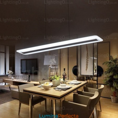 Lampă suspendată modernă contemporană cu 1 lumină, cu abajur acrilic Lampă suspendată modernă contemporană cu 1 lumină, cu abajur acrilic