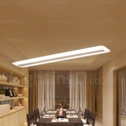 Lampă suspendată modernă contemporană cu 1 lumină, cu abajur acrilic