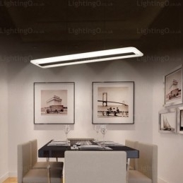 Lampă suspendată modernă contemporană cu 1 lumină, cu abajur acrilic