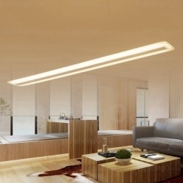 Lampă suspendată modernă contemporană cu 1 lumină, cu abajur acrilic