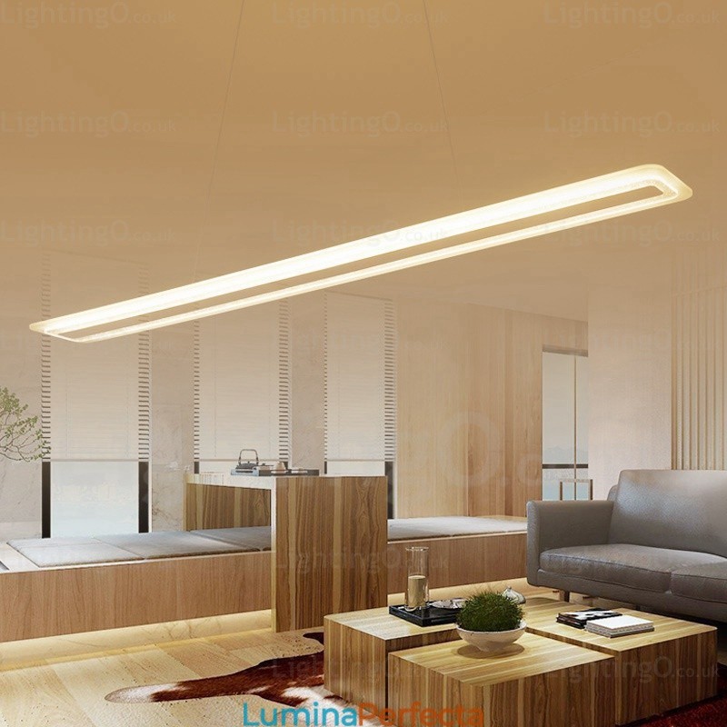 Lampă suspendată modernă contemporană cu 1 lumină, cu abajur acrilic