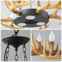 Candelabru cu 9 lumini, vintage, retro, rustic