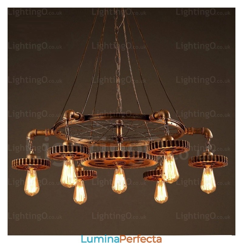 Lampă retro vintage cu 7 lumini