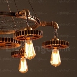 Lampă retro vintage cu 7 lumini