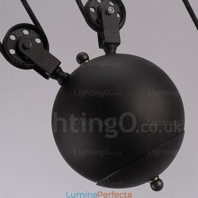 Lampă suspendată modernă contemporană cu 2 lumini cu abajur din sticlă