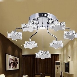 Montaj încastrat cu 7 lumini, modern galvanizat din inox