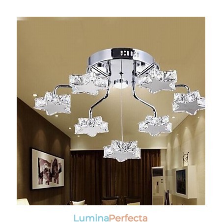 Montaj încastrat cu 7 lumini, modern galvanizat din inox