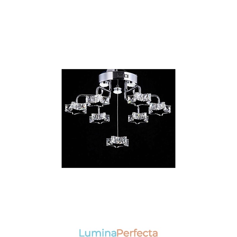 Montaj încastrat cu 7 lumini, modern galvanizat din inox