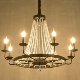 Lampă de suspendare nordică cu 8 lumini