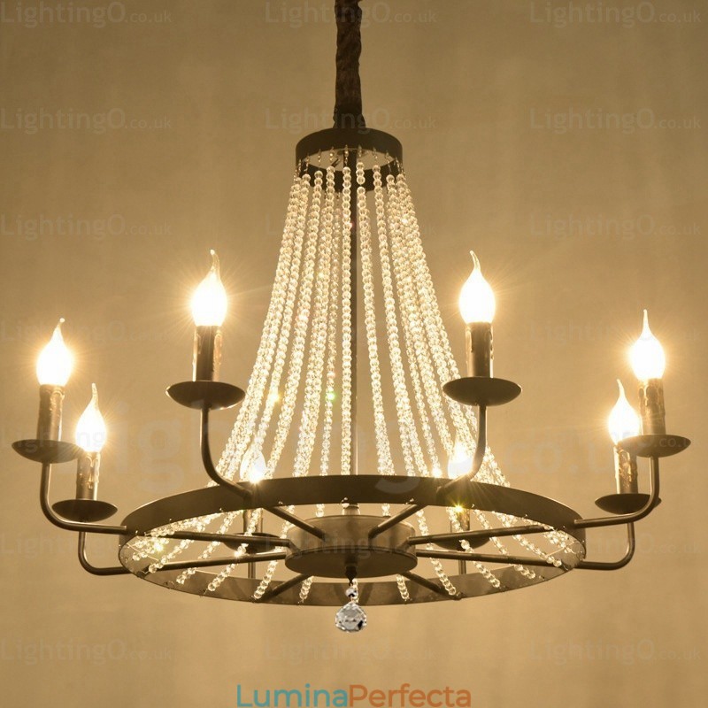 Lampă de suspendare nordică cu 8 lumini