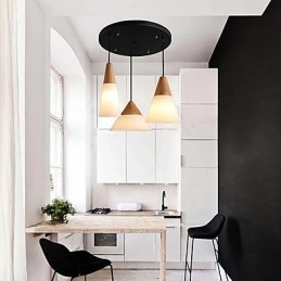 Candelabru Mini Stil Modern Contemporan Metal Pendant Lampă cu 3 lumini