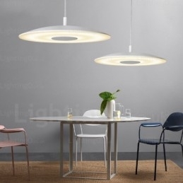 Lampă suspendată modernă și contemporană cu 1 lumină, cu abajur din sticlă