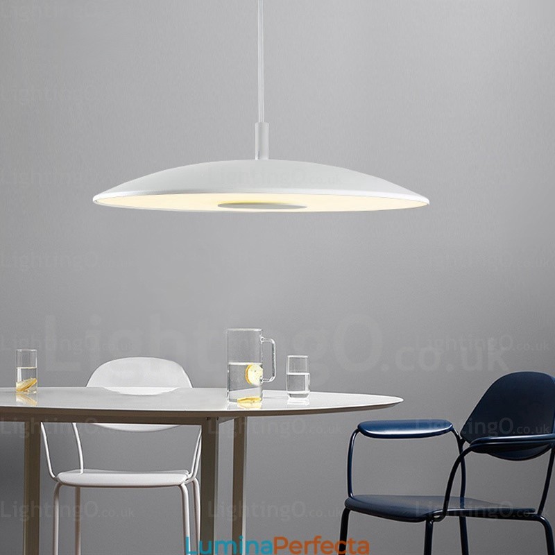 Lampă suspendată modernă și contemporană cu 1 lumină, cu abajur din sticlă