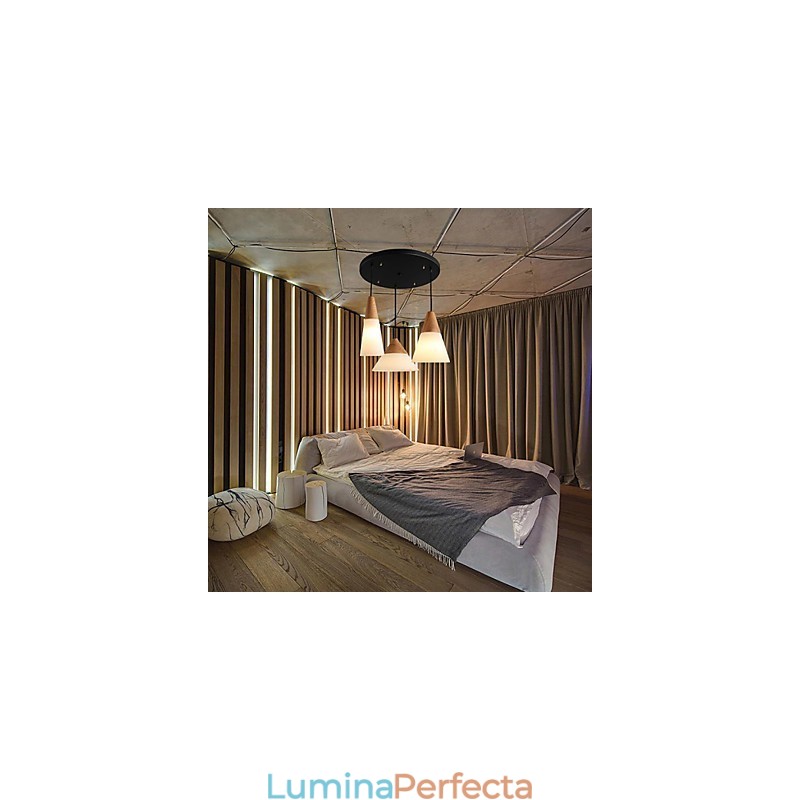 Candelabru Mini Stil Modern Contemporan Metal Pendant Lampă cu 3 lumini