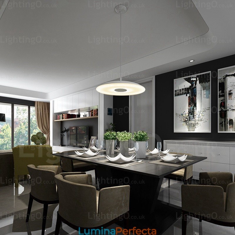 Lampă suspendată modernă și contemporană cu 1 lumină, cu abajur din sticlă