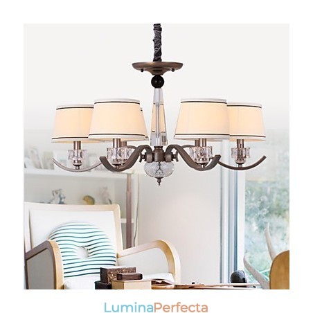 Candelabru Cristal 6 Lumini Pictura Moda Metal Candelabru Cristal 6 Lumini Pictura Moda Metal