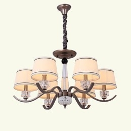 Candelabru Cristal 6 Lumini Pictura Moda Metal