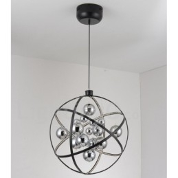 Diametru 50CM 80CM Vintage Globe Candelabru Rusty Color Pendant Lampă